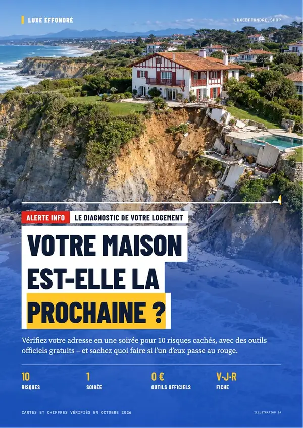 Couverture de « Votre maison est-elle la prochaine ? », Le diagnostic des risques de votre logement